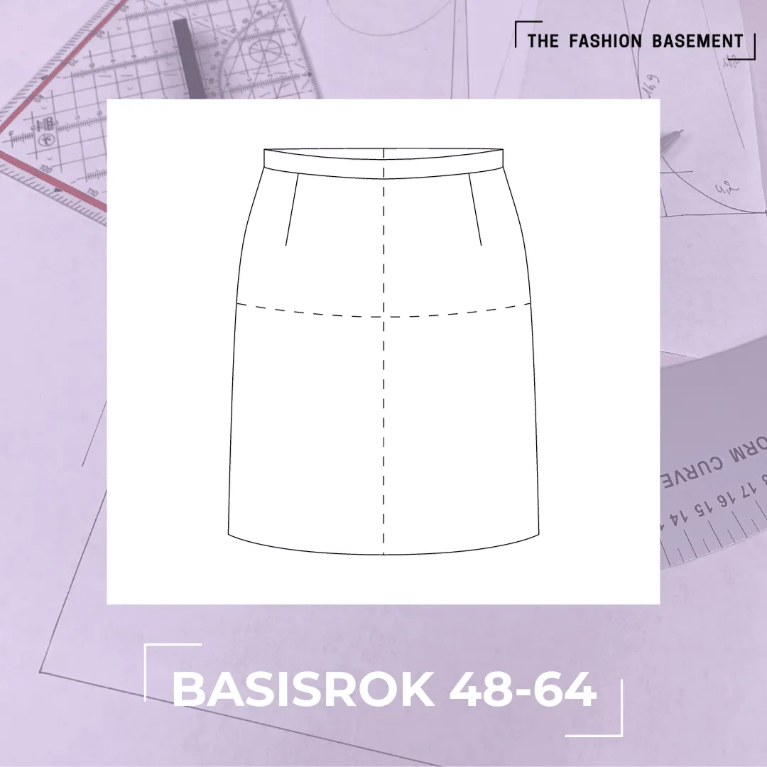 Patroon basisrok maat 48 - 64 - The Fashion Basement